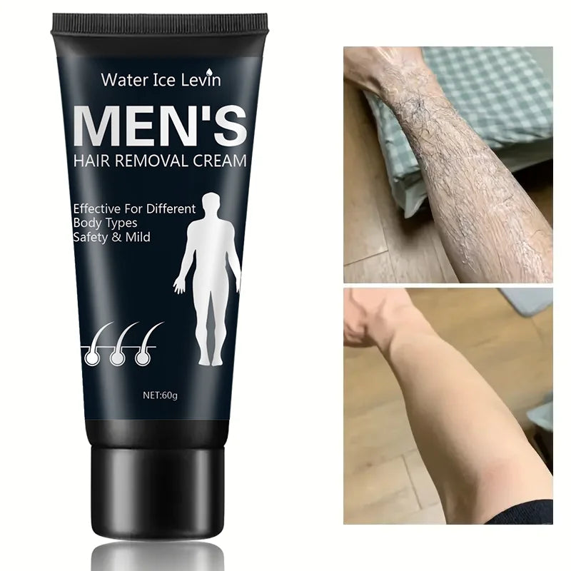 Hair Removal Cream, Quick Removal in Five Minutes, Wipes Clean, Moisturizing and Nourishing, No Black Spots, Long-Lasting Effect, Suitable for Hair Removal on the Entire Body, Hypoallergenic, Unisex