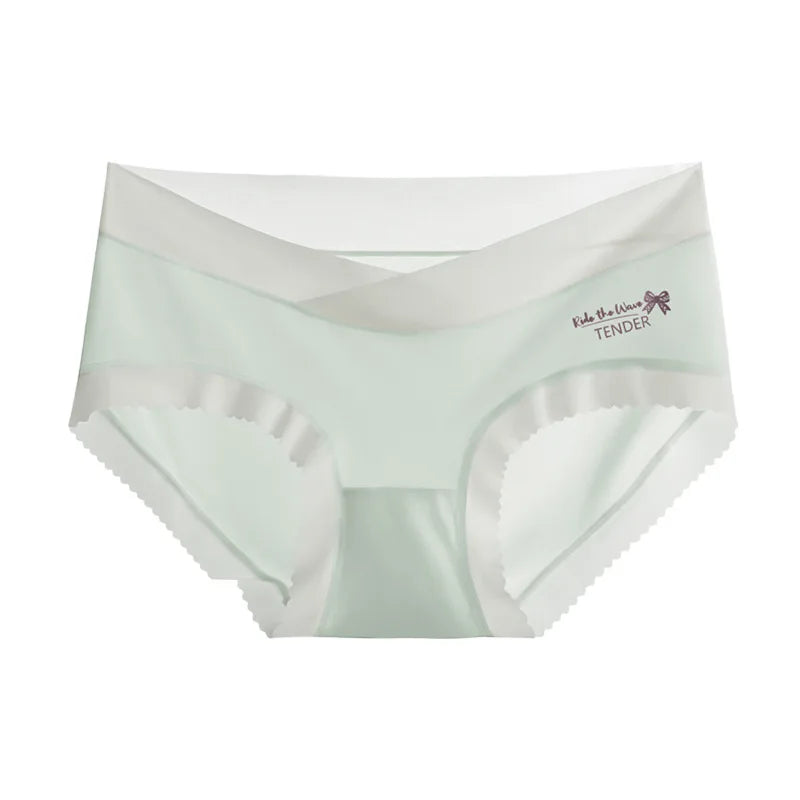 3pcs Seamless Maternity Underwear Plus Size Ice Silk Breathable Low Rise Belly Support Maternity Panties Pregnancy Underwear