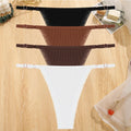 Women's Cotton Lace G-String Thongs – 4-Piece Set | Low Rise Adjustable Waistband Hipster Underwear (S–XL)