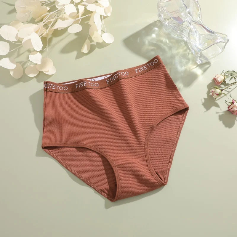 Women's Seamless Cotton Briefs Women Plus Size Panties Solid Color Breathable Underwear Female Low Waist Soft Lingerie S-XXL
