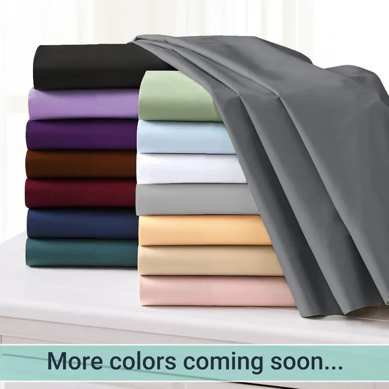 Soft Polyester Flat Sheet with 4-Inch Hem