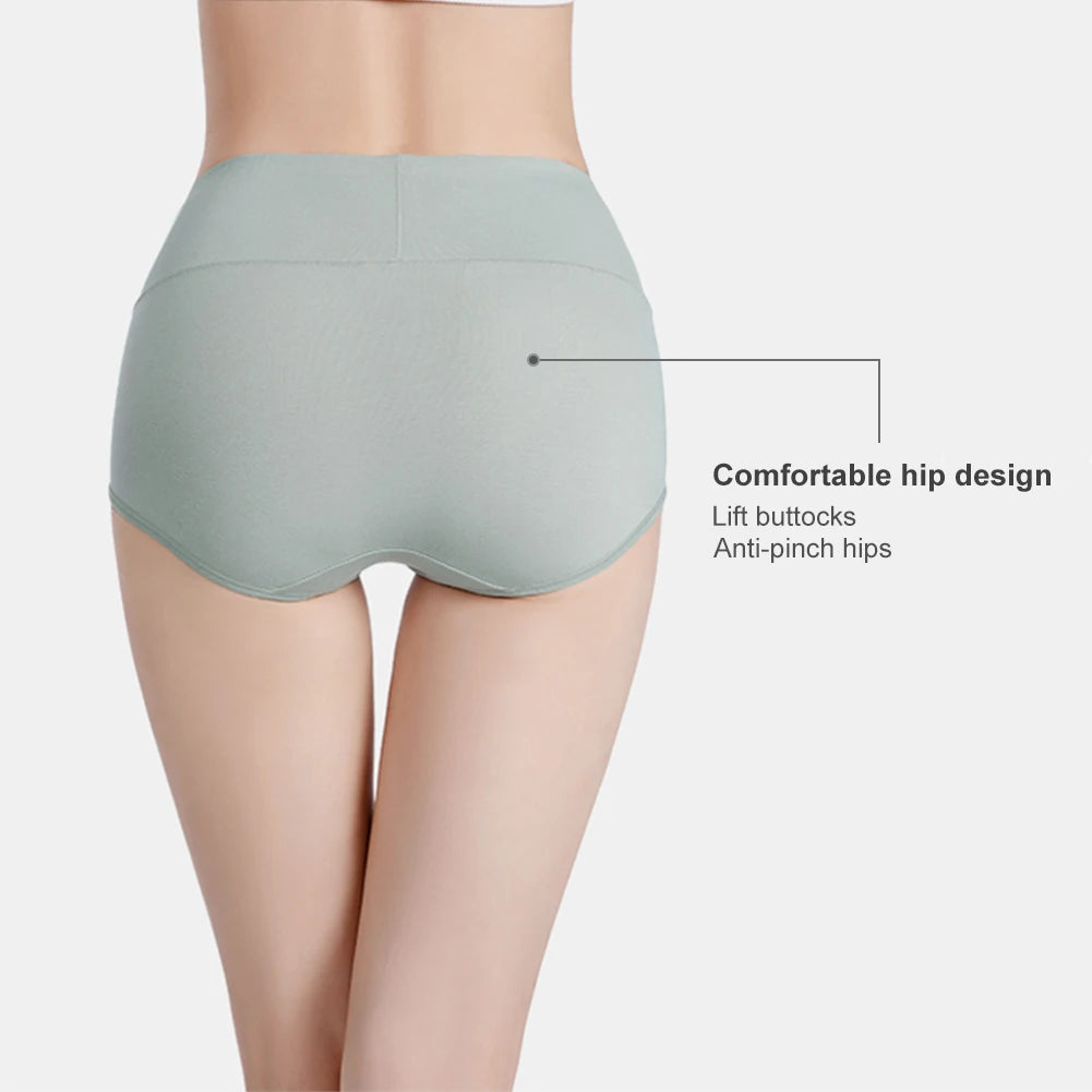 Women's 5-Pack High Waist Cotton Underwear – Tummy Control, Butt Lift & Graphene Antibacterial Briefs | Sizes M-XXXL