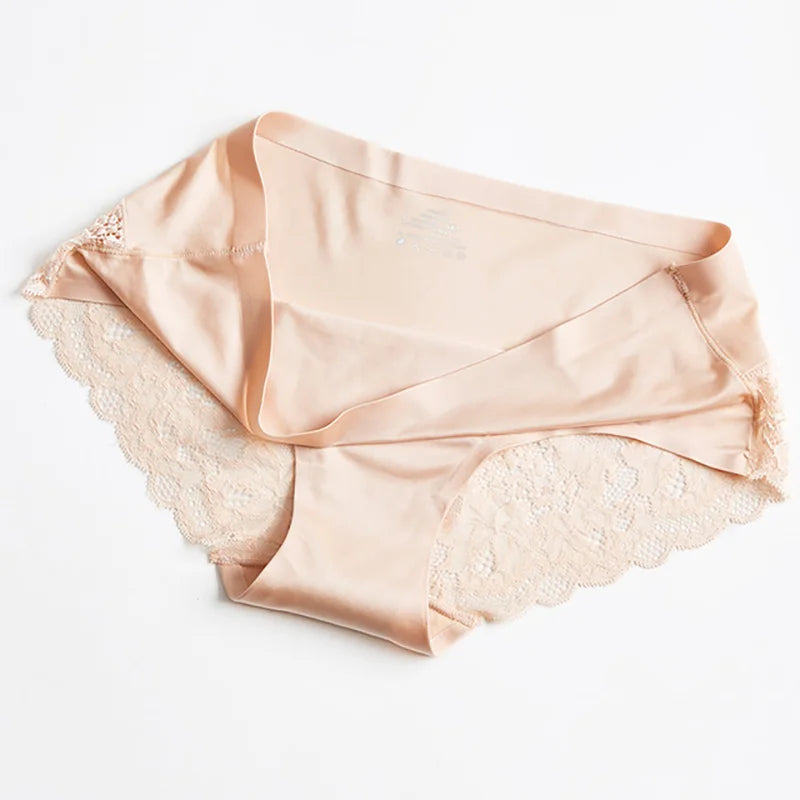 3-Pack Lace Panties Set – Soft, Stretchy Low-Rise Briefs for Women | M–4XL