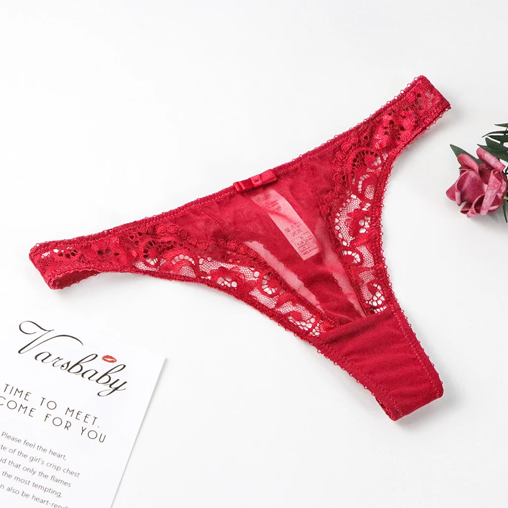 Floral Lace Bralette Lingerie Set — Wire-Free Bra, Thong, Garter Belt & Stockings | Women's Lingerie