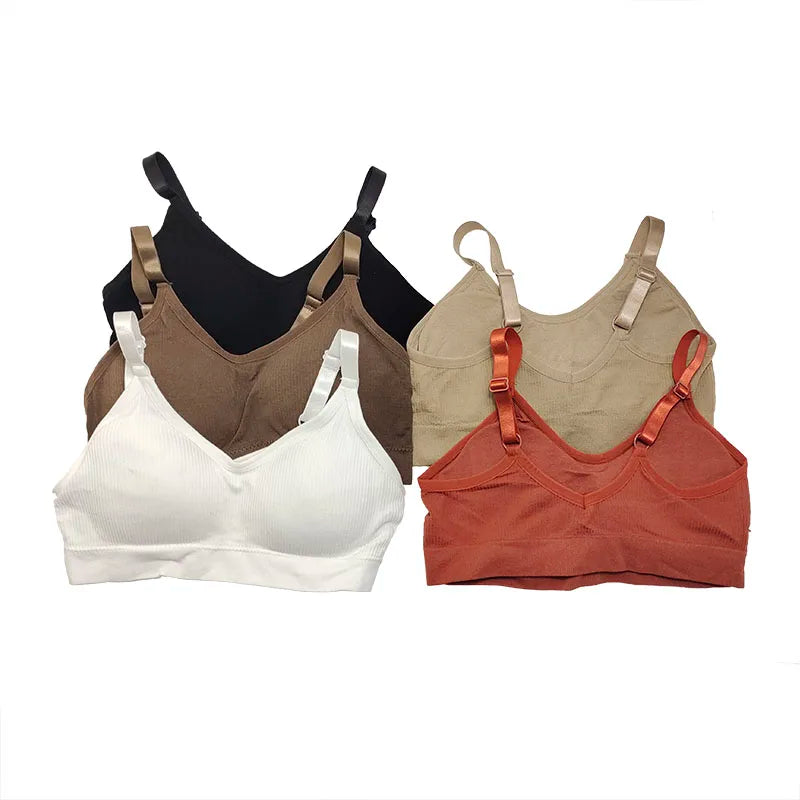 Women's Breathable Padded Sports Bra – Adjustable Straps | Anti-Sweat Shockproof Gym Workout Top