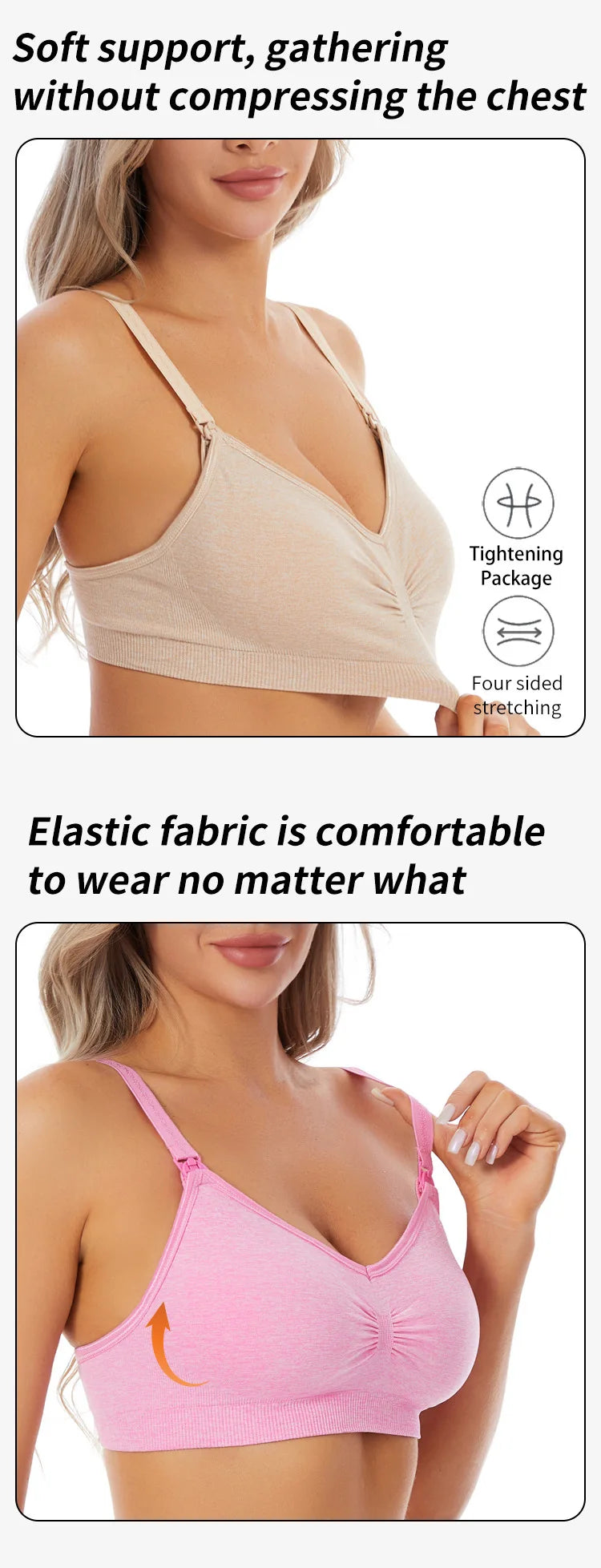 Maternity Nursing Bras Cotton Breastfeeding Pregnant Women Pregnancy Underwear Breast Feeding Bra Clothing Lactancia