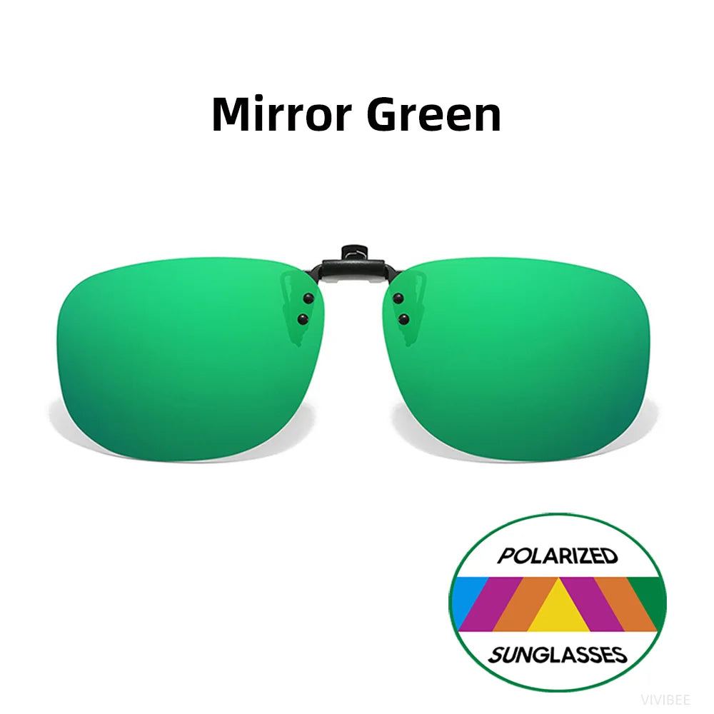 Pilot-Style Flip-Up Clip-On Sunglasses | Lens Options