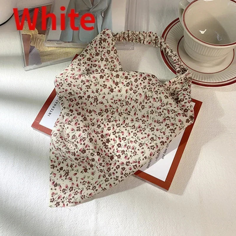 Floral Kerchief Headwear Wrist Head Wrap Scarf Triangular Headscarf Accessories Hair Band Fashion Women Hats Creative Gifts