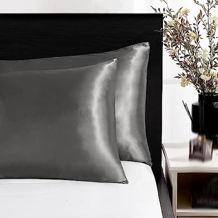 2-Pack Charmeuse Satin Pillowcases, Multiple Sizes