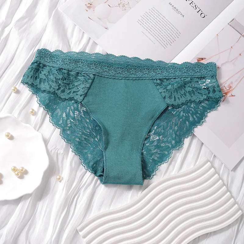 Personalized Crystal Letter Thong | Custom Name Lace Underwear | Unique Gift for Her