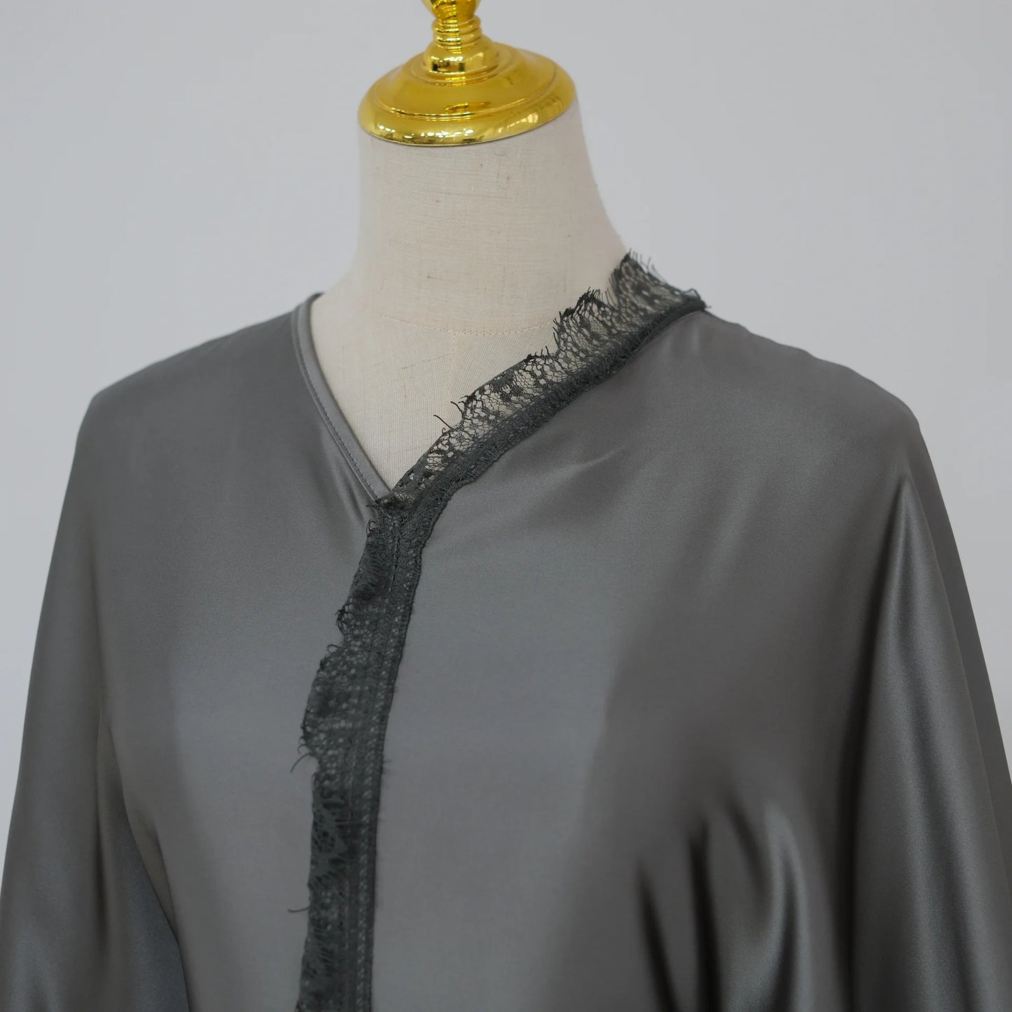 2026 New Luxury Dubai Abaya for Women V-Neck Loose Fit Long Sleeve Open Front Flowy Modest Dress Muslim Abaya with Free Shipping