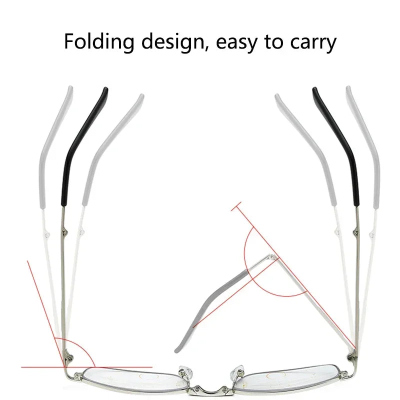 Foldable Reading Glasses | Gold-Tone Frame, +1.00 to +4.00