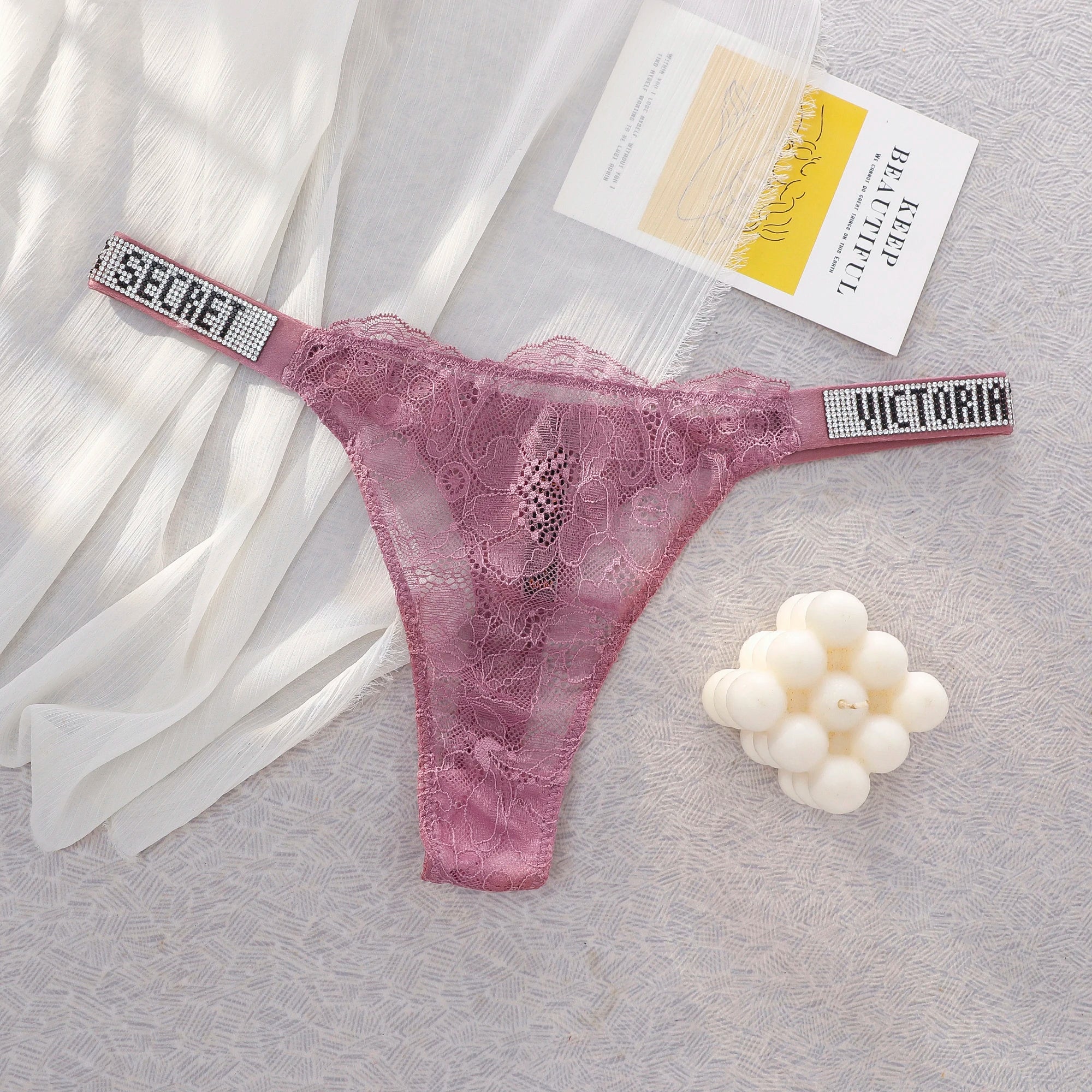 Women's Lace Thongs – Seamless High Waist Breathable Panties (1pc or 3pcs)