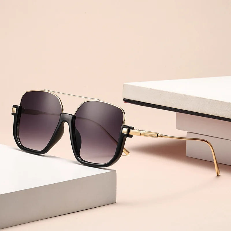 Unisex Double-Bridge Sunglasses | Metal Frame