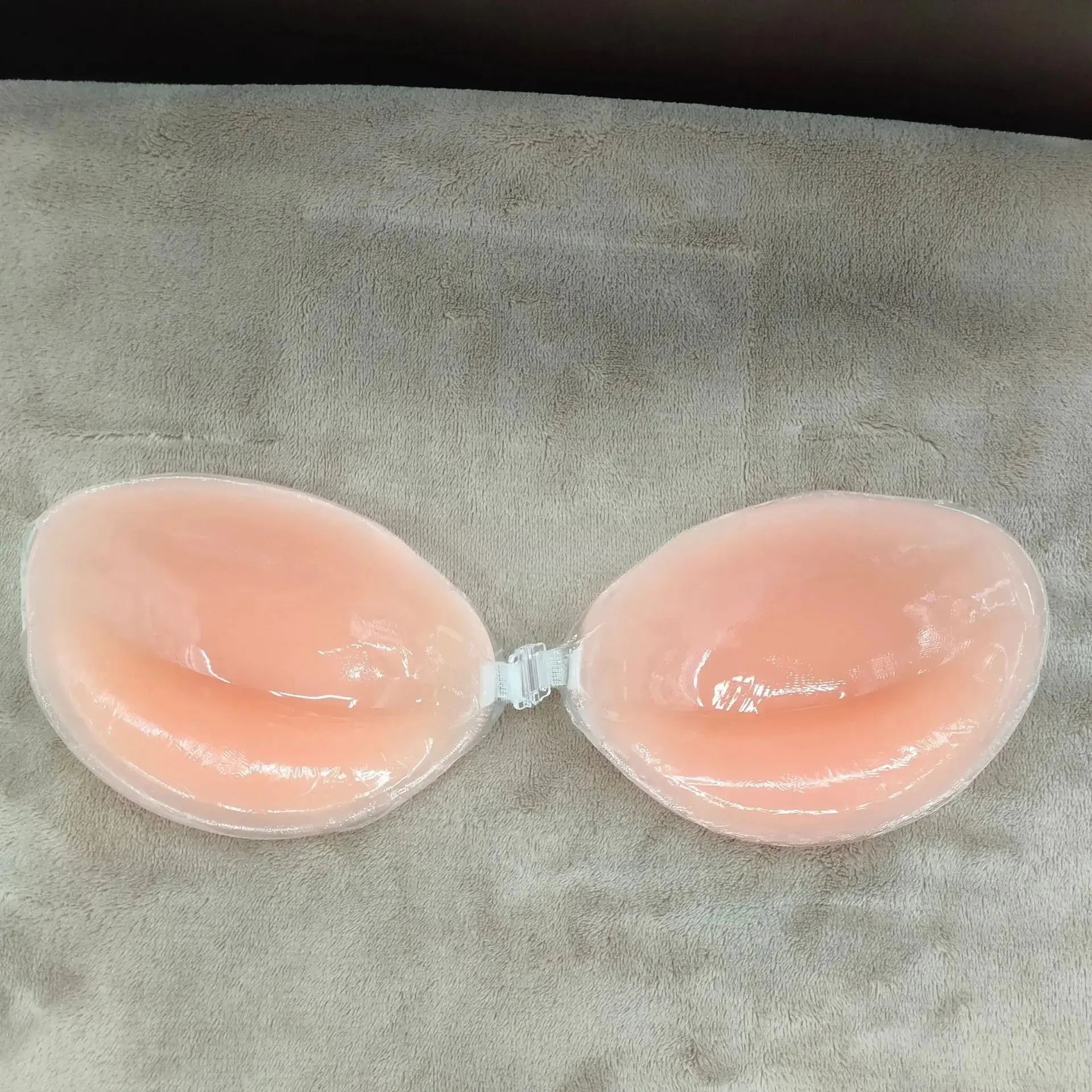 Women's Self-Adhesive Silicone Push Up Bra | Invisible Sticky Bra for Backless Dresses | Reusable Waterproof (A–D Cup)