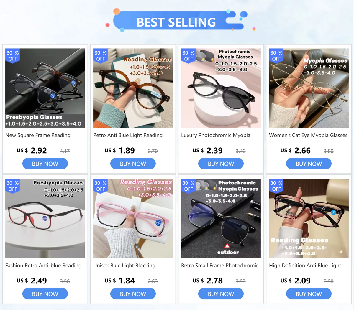 Oversized Square Myopia Glasses | Black, Pink & Clear Frames