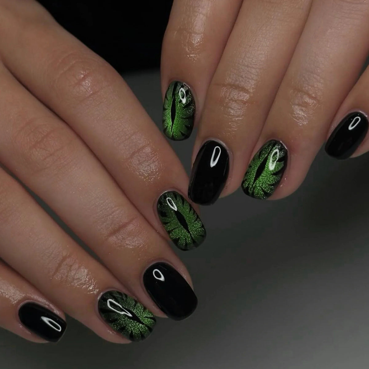 Short Ballerina Press-On Nails – Ombre Gradient Designs, 24 Pieces