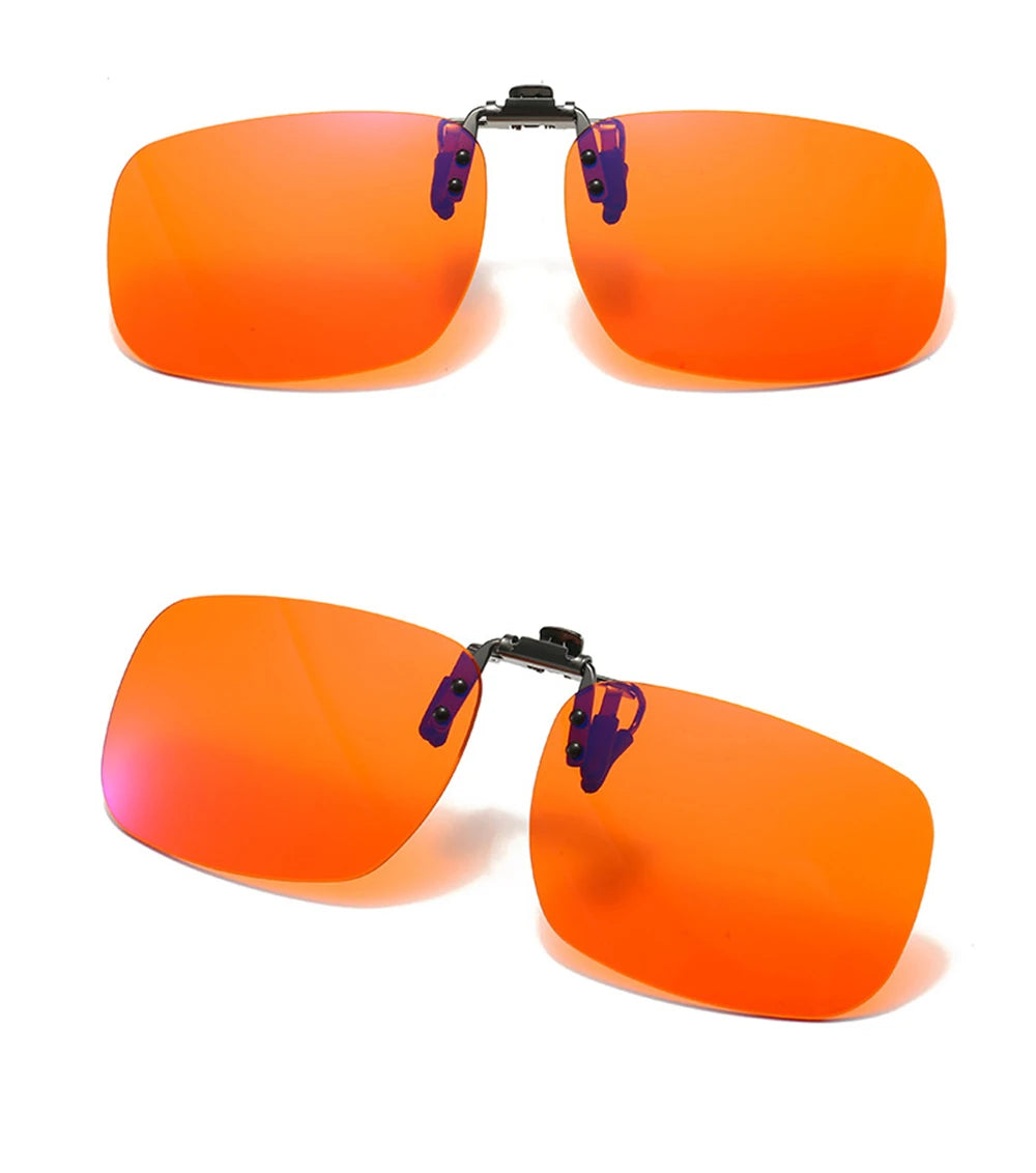 Orange Flip-Up Clip-On Lenses | Pilot or Square