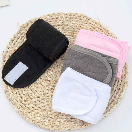 Wide Spa Headband – Soft Toweling Hair Band for Makeup, Shower, Yoga & Face Washing