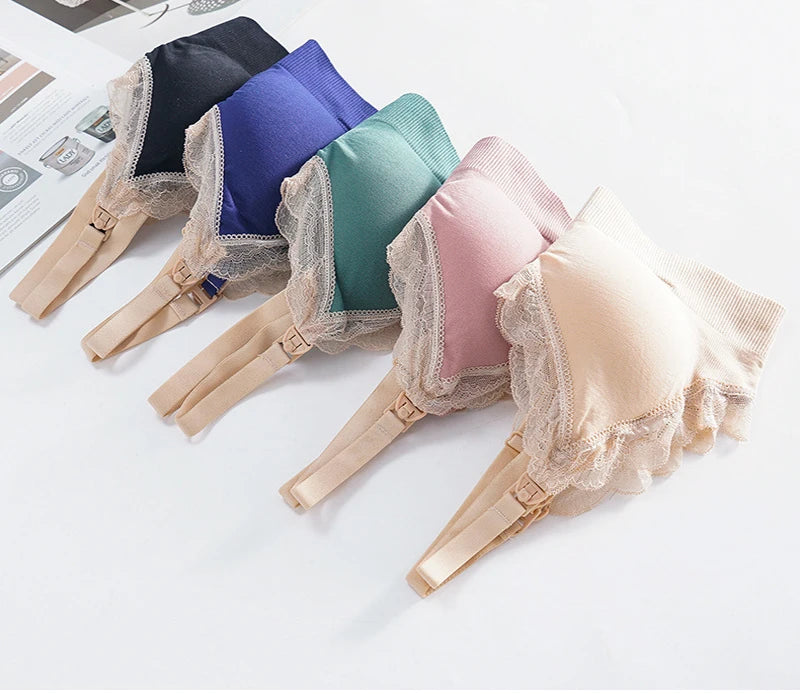 Women's Wireless Nursing Bra – Seamless Breathable Maternity Breastfeeding Bra