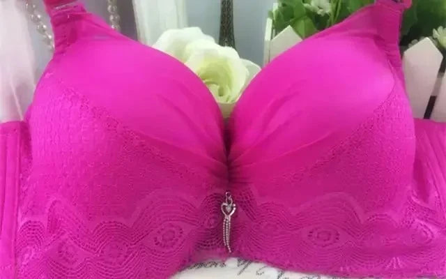 Women's 12CM Thick Padded Push Up Bra | Wide Side Wings No-Spill Wireless Bra for Small Chest (34–40)