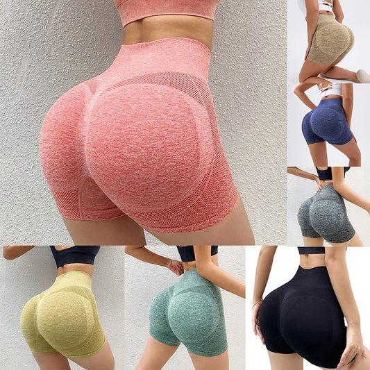 Women’s High Waist Biker Shorts – Push-Up Gym Leggings for Yoga, Running & Cycling