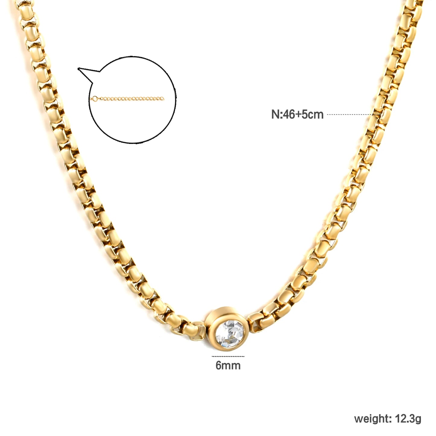 LUXUKISSKIDS Teardrop Necklaces Non-Fading Unique Design Waterdrop Pendant Necklace for Women Fashion Minimalist Chic Accessorie