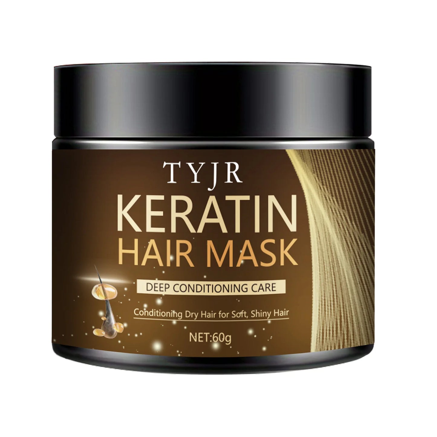 Keratin Hair Mask – Protein Straightening, Frizz Control & Deep Repair for Dry & Damaged Hair | 30g/60g
