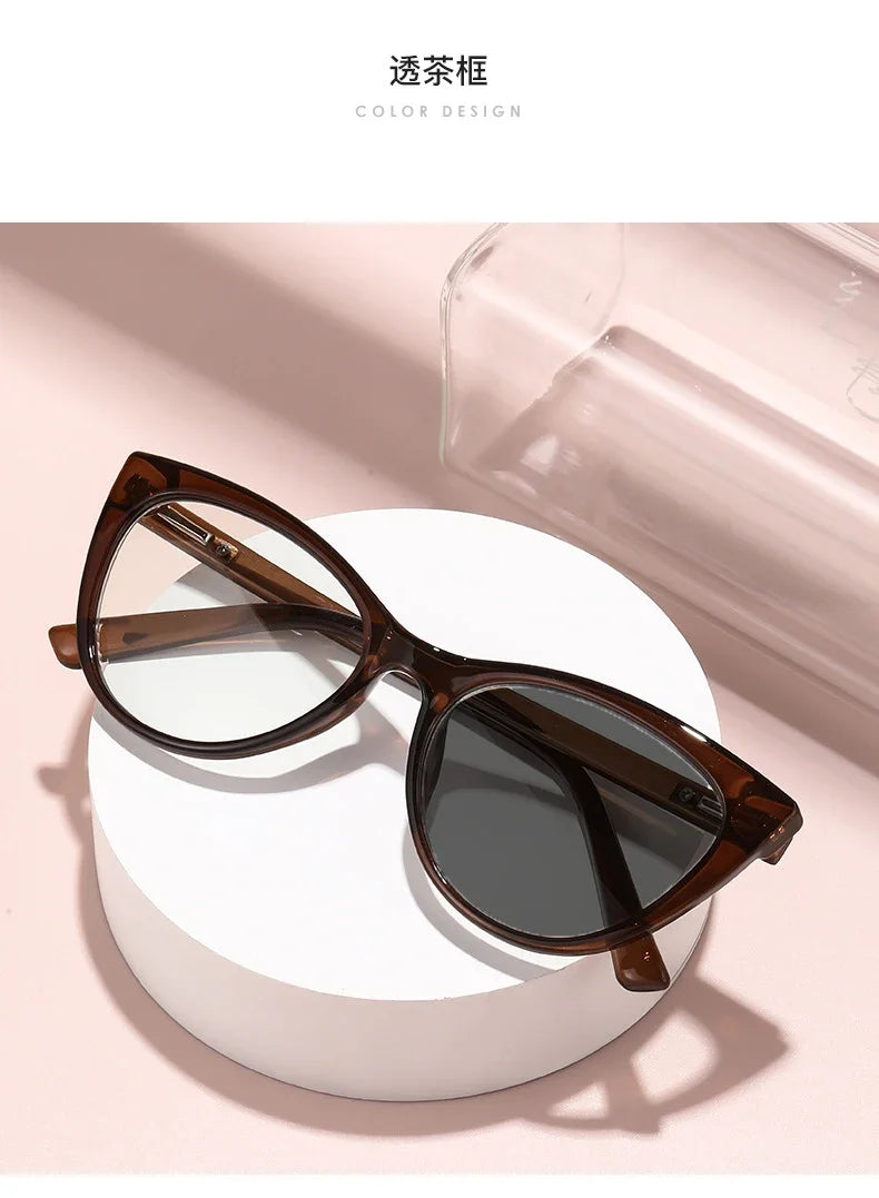 Women's Cat Eye Photochromic Glasses | Myopia Options