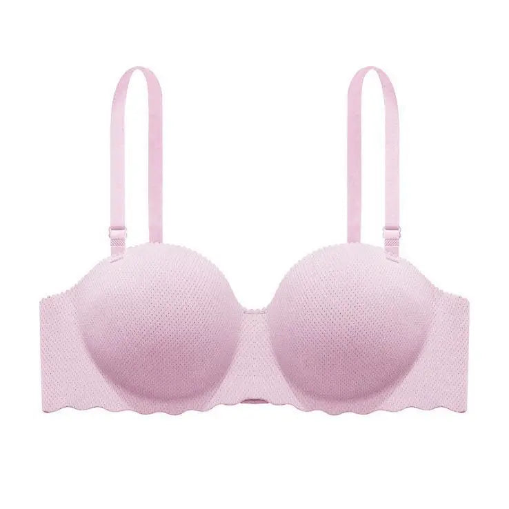 Seamless Push-Up Bralette — Wire-Free Padded Bra with Detachable Straps