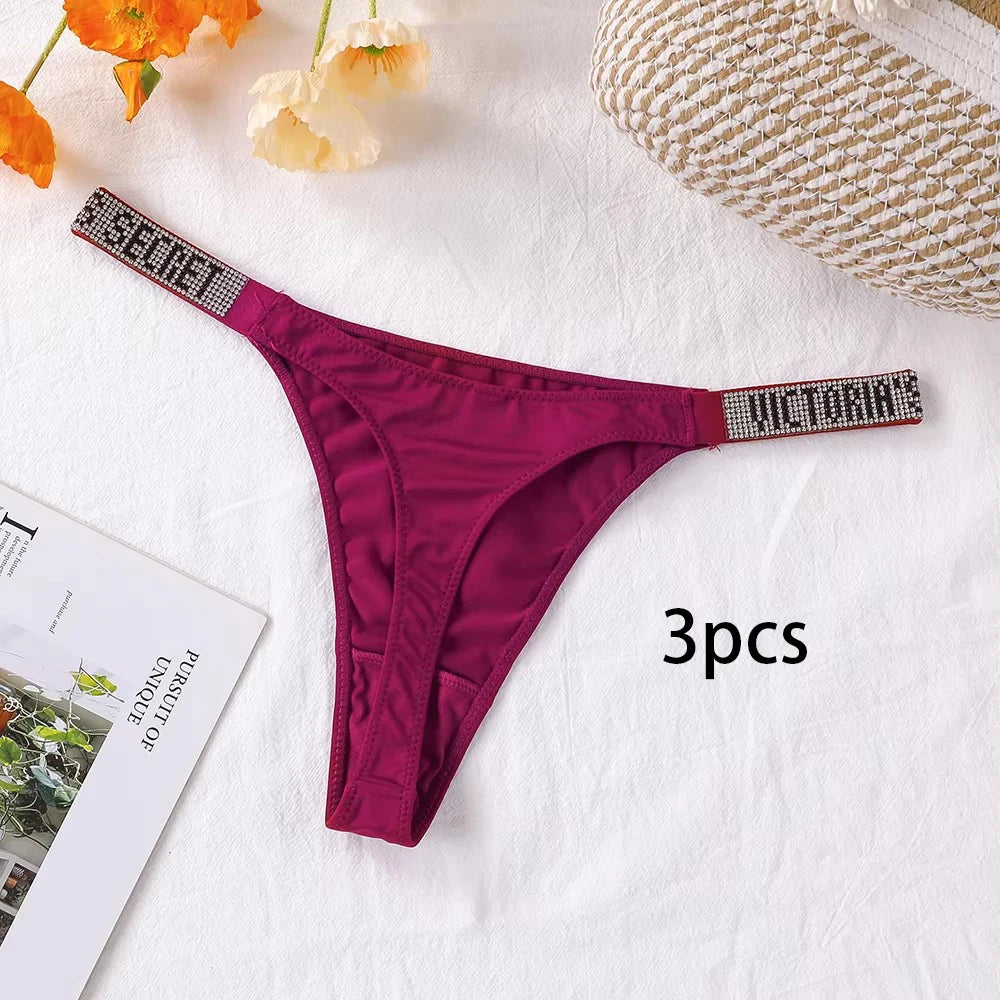 3-Pack Seamless Lace Thong Panties for Women | Breathable High-Waist G-String Underwear