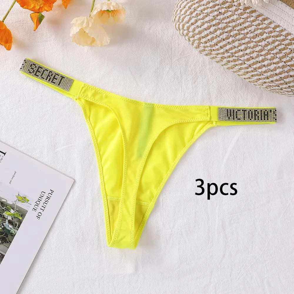 3-Pack Seamless Lace Thong Panties for Women | Breathable High-Waist G-String Underwear