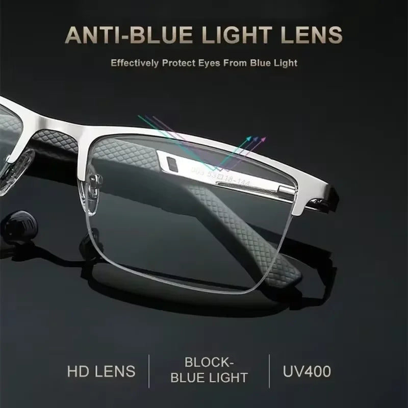 Half-Frame Reading Glasses | Alloy Frame, +1.00 to +4.00