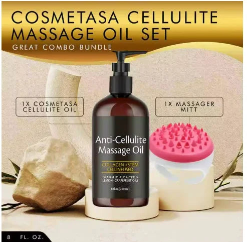 Anti-Cellulite Collagen & Stem Cell Body Massage Oil – Skin Tightening & Firming (240ml)