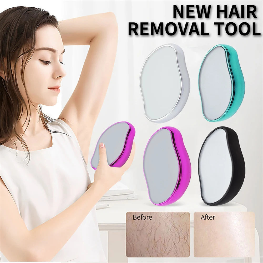 Reusable Crystal Hair Eraser – Glass Hair Removal & Body Exfoliation Tool