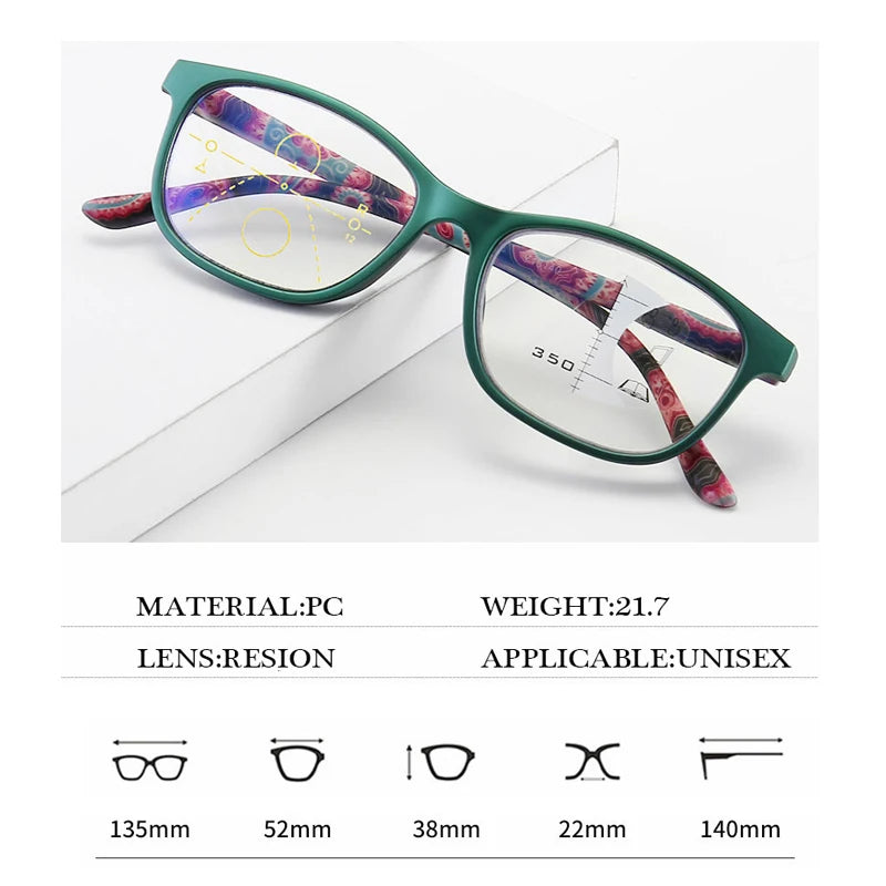 Progressive Multifocal Reading Glasses | +1.00 to +3.50