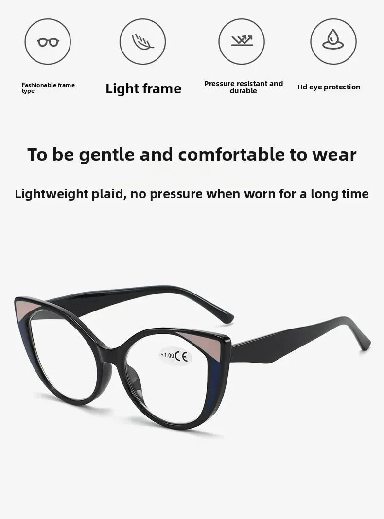 Cat-Eye Photochromic Myopia Glasses | Five Frame Colors