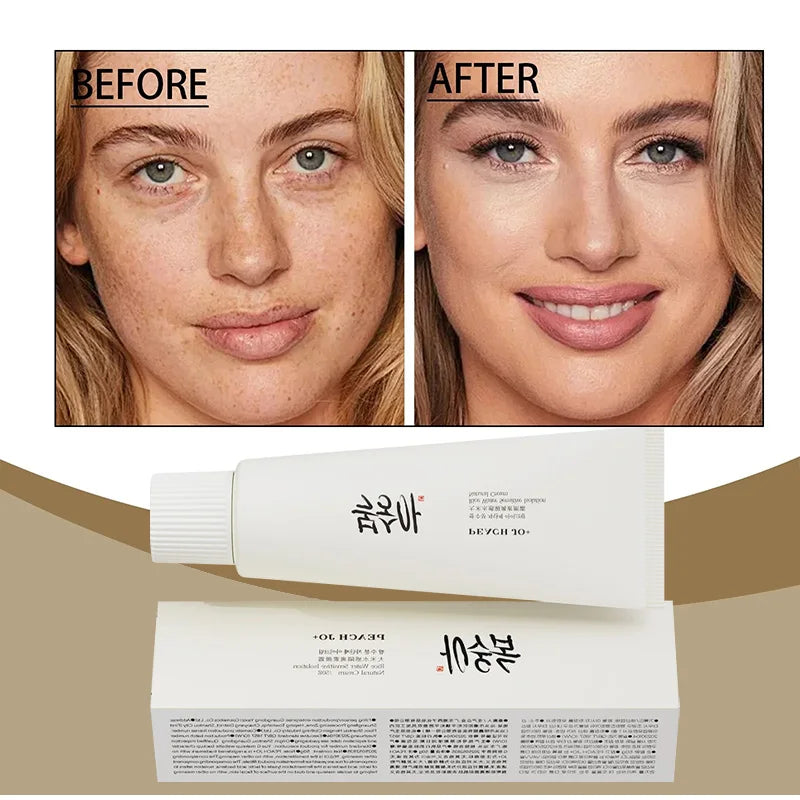 Korean Rice Essence Sunscreen – UV Protection, Moisturizing & Makeup Primer