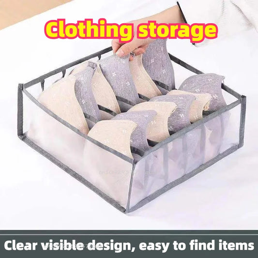 Foldable Mesh Drawer Organizer – Multi-Compartment Storage Box