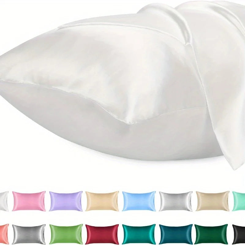 Satin Pillowcase with Envelope Closure, Multiple Sizes
