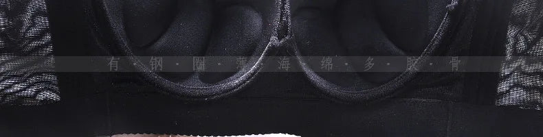 Women's Plus Size Lace Push Up Bra | Sexy Underwire Full Coverage Bra for Curvy Women | Wide Side Wings C–E Cup (34–50)