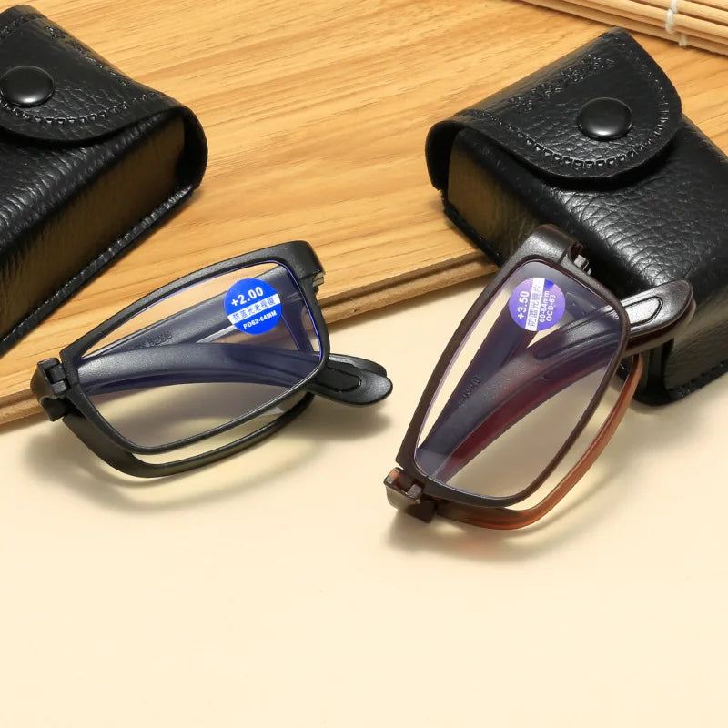 Square Reading Glasses | Folding & Standard Frame Options