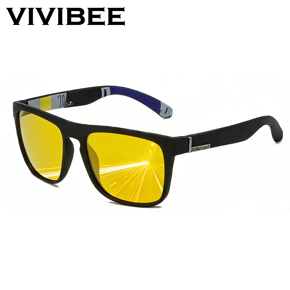 Yellow-Tinted Square Glasses | 4 Frame Colors