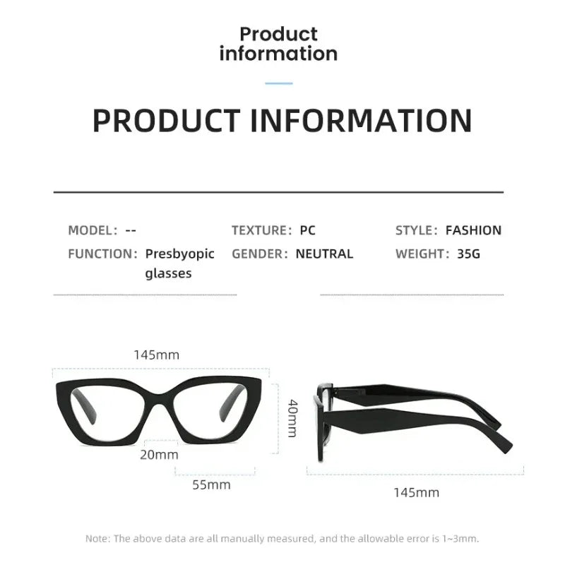 Cat Eye Reading Glasses | Colorful Frames | +1.00 to +4.00