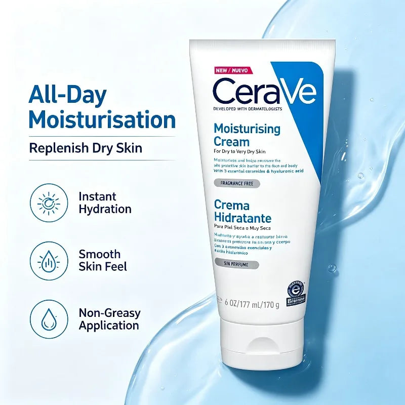 CeraVe Moisturizing Cream for Face & Body