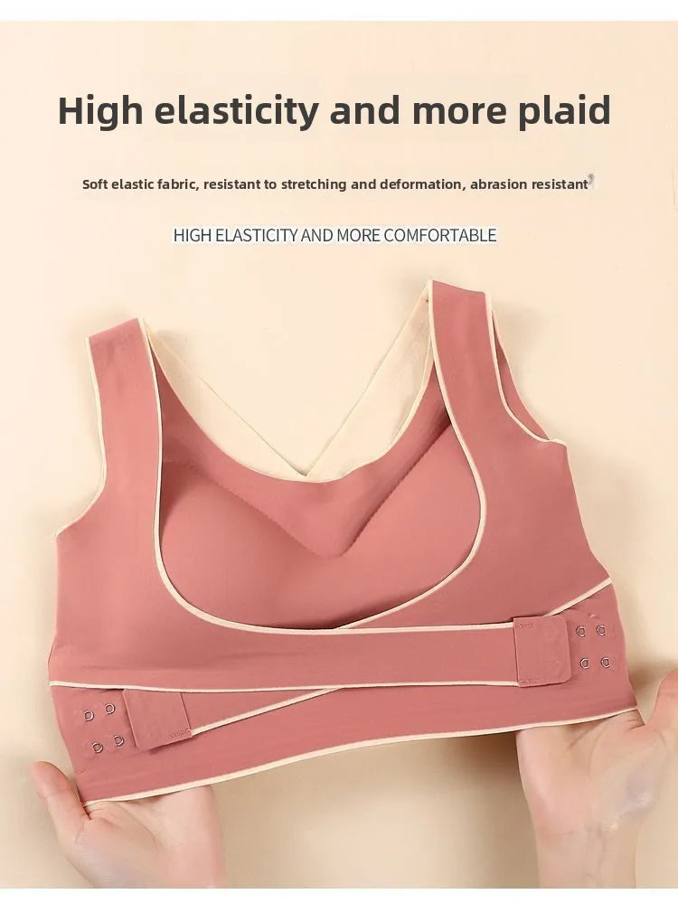 Women's Seamless Sports Bra – Wire-Free Push-Up | Side Support Beauty Back