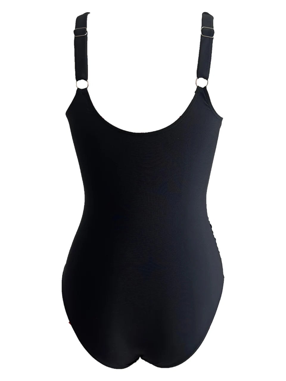 Ruched One-Piece Swimsuit for Women – Solid Color Bodysuit | Adjustable Straps | S–XXL