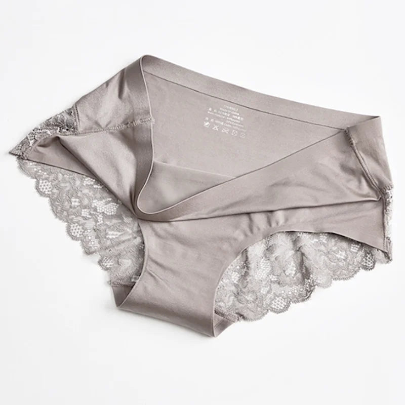 3-Pack Lace Panties Set – Soft, Stretchy Low-Rise Briefs for Women | M–4XL