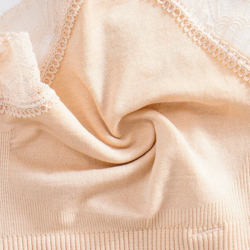 Women's Wireless Nursing Bra – Seamless Breathable Maternity Breastfeeding Bra