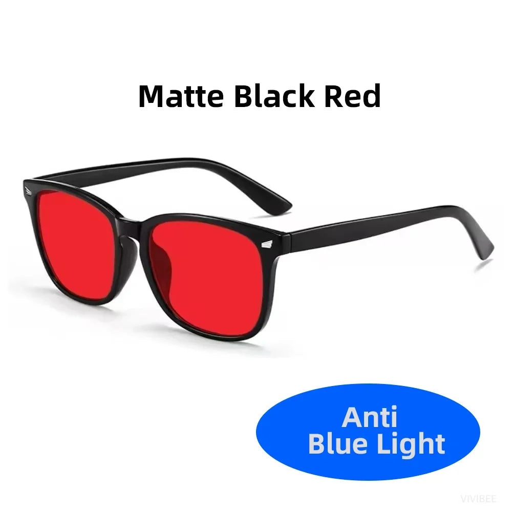 Square Tinted Glasses | Red, Orange or Clear Lenses